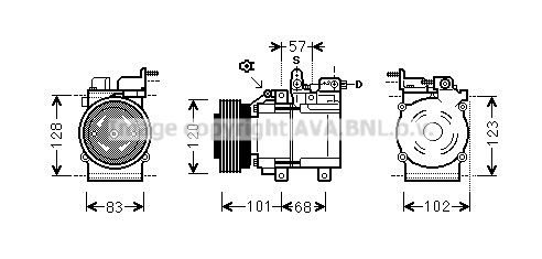 AVA QUALITY COOLING Kompressor,kliimaseade HYAK123